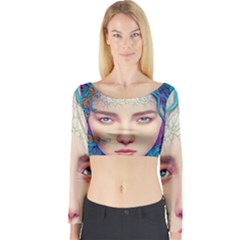 Pepper Colors Girl Long Sleeve Crop Top by Sparkle