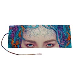 Pepper Colors Girl Roll Up Canvas Pencil Holder (s) by Sparkle