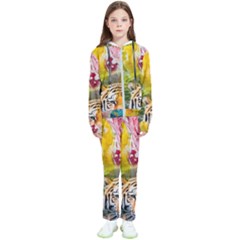 Rainbow Painted Nature Bigcat Kids  Tracksuit by Sparkle