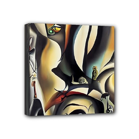 Model Of Picasso Mini Canvas 4  X 4  (stretched) by Sparkle