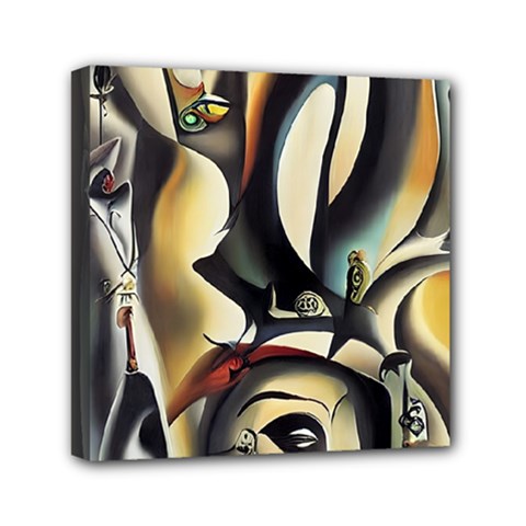 Model Of Picasso Mini Canvas 6  X 6  (stretched) by Sparkle