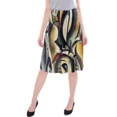 Model Of Picasso Midi Beach Skirt by Sparkle