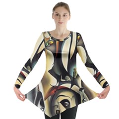 Model Of Picasso Long Sleeve Tunic  by Sparkle