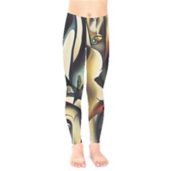 Model Of Picasso Kids  Leggings by Sparkle