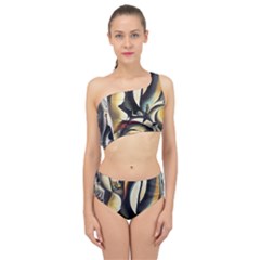 Model Of Picasso Spliced Up Two Piece Swimsuit by Sparkle