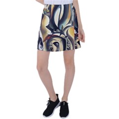 Model Of Picasso Tennis Skirt by Sparkle