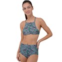 Forest Of Silver Pagoda Vines High Waist Tankini Set View1