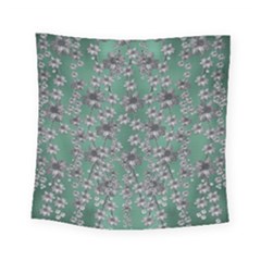 Forest Of Silver Pagoda Vines Square Tapestry (small) by pepitasart