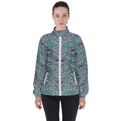 Forest Of Silver Pagoda Vines Women s High Neck Windbreaker by pepitasart