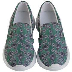 Forest Of Silver Pagoda Vines Kids Lightweight Slip Ons by pepitasart