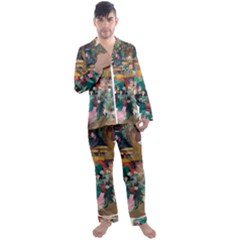 Moulin Rouge One Men s Long Sleeve Satin Pajamas Set