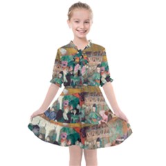 Moulin Rouge One Kids  All Frills Chiffon Dress by witchwardrobe