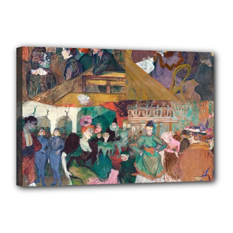 Moulin Rouge One Canvas 18  X 12  (stretched)