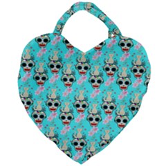 Skullart Giant Heart Shaped Tote by Sparkle