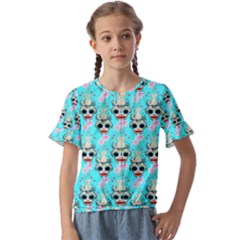 Skullart Kids  Cuff Sleeve Scrunch Bottom Tee