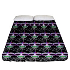 Skullspider Fitted Sheet (king Size) by Sparkle