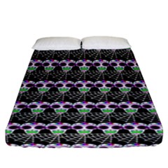 Skullspider Fitted Sheet (california King Size) by Sparkle