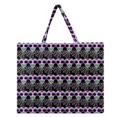 Skullspider Zipper Large Tote Bag by Sparkle