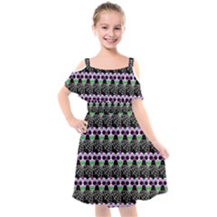 Skullspider Kids  Cut Out Shoulders Chiffon Dress by Sparkle