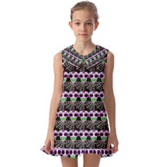 Skullspider Kids  Pilgrim Collar Ruffle Hem Dress