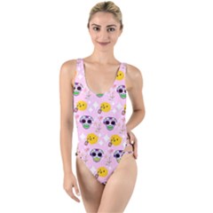 Skullsun High Leg Strappy Swimsuit by Sparkle