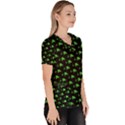 Pixels Women s V-Neck Scrub Top View3