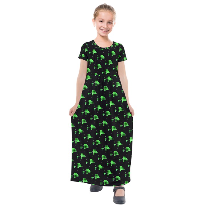 Pixels Kids  Short Sleeve Maxi Dress