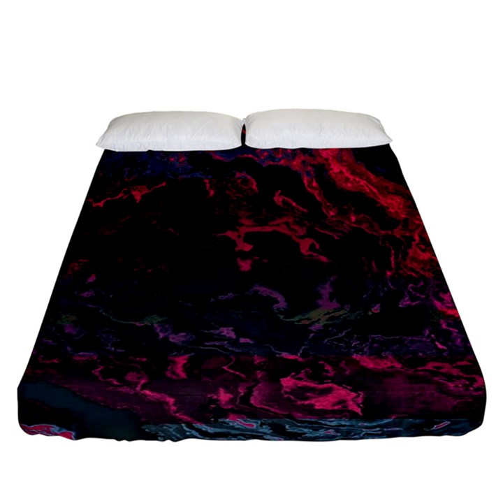 Granite Glitch Fitted Sheet (California King Size)