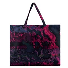 Granite Glitch Zipper Large Tote Bag by MRNStudios