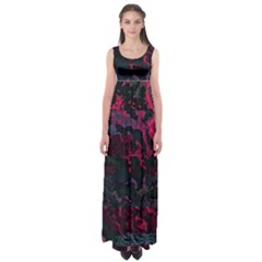 Granite Glitch Empire Waist Maxi Dress by MRNStudios