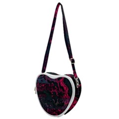 Granite Glitch Heart Shoulder Bag by MRNStudios