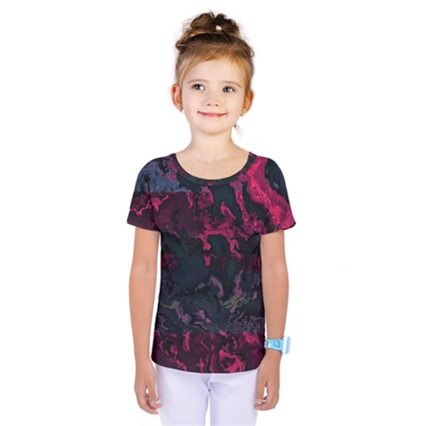 Granite Glitch Kids  One Piece Tee by MRNStudios