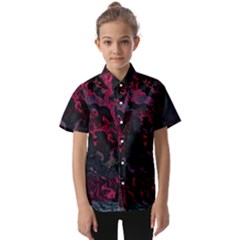 Granite Glitch Kids  Short Sleeve Shirt by MRNStudios