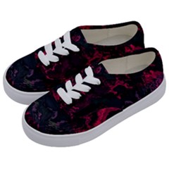 Granite Glitch Kids  Classic Low Top Sneakers by MRNStudios