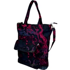 Granite Glitch Shoulder Tote Bag by MRNStudios