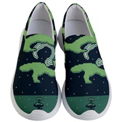 Ship Sea Monster Boat Island Night Pixel Women s Lightweight Slip Ons by Pakemis