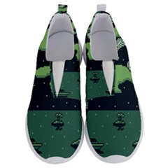 Ship Sea Monster Boat Island Night Pixel No Lace Lightweight Shoes by Pakemis