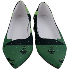 Ship Sea Monster Boat Island Night Pixel Women s Block Heels  by Pakemis