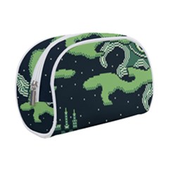 Ship Sea Monster Boat Island Night Pixel Make Up Case (small) by Pakemis