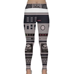 Cassette Recorder 80s Music Stereo Classic Yoga Leggings by Pakemis