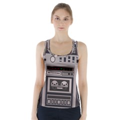 Cassette Recorder 80s Music Stereo Racer Back Sports Top by Pakemis