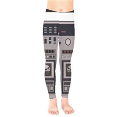 Cassette Recorder 80s Music Stereo Kids  Leggings by Pakemis