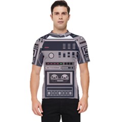 Cassette Recorder 80s Music Stereo Men s Short Sleeve Rash Guard by Pakemis