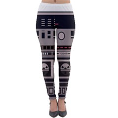 Cassette Recorder 80s Music Stereo Lightweight Velour Leggings by Pakemis