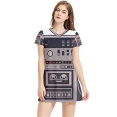 Cassette Recorder 80s Music Stereo Women s Sports Skirt by Pakemis