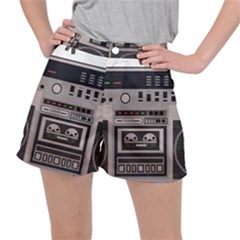 Cassette Recorder 80s Music Stereo Ripstop Shorts by Pakemis