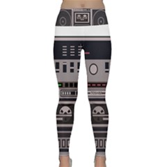 Cassette Recorder 80s Music Stereo Lightweight Velour Classic Yoga Leggings by Pakemis