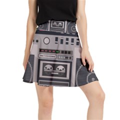 Cassette Recorder 80s Music Stereo Waistband Skirt by Pakemis