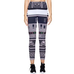 Cassette Recorder 80s Music Stereo Pocket Leggings  by Pakemis