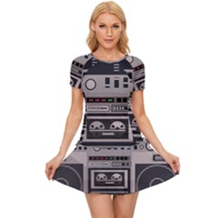 Cassette Recorder 80s Music Stereo Women s Sports Wear Set by Pakemis